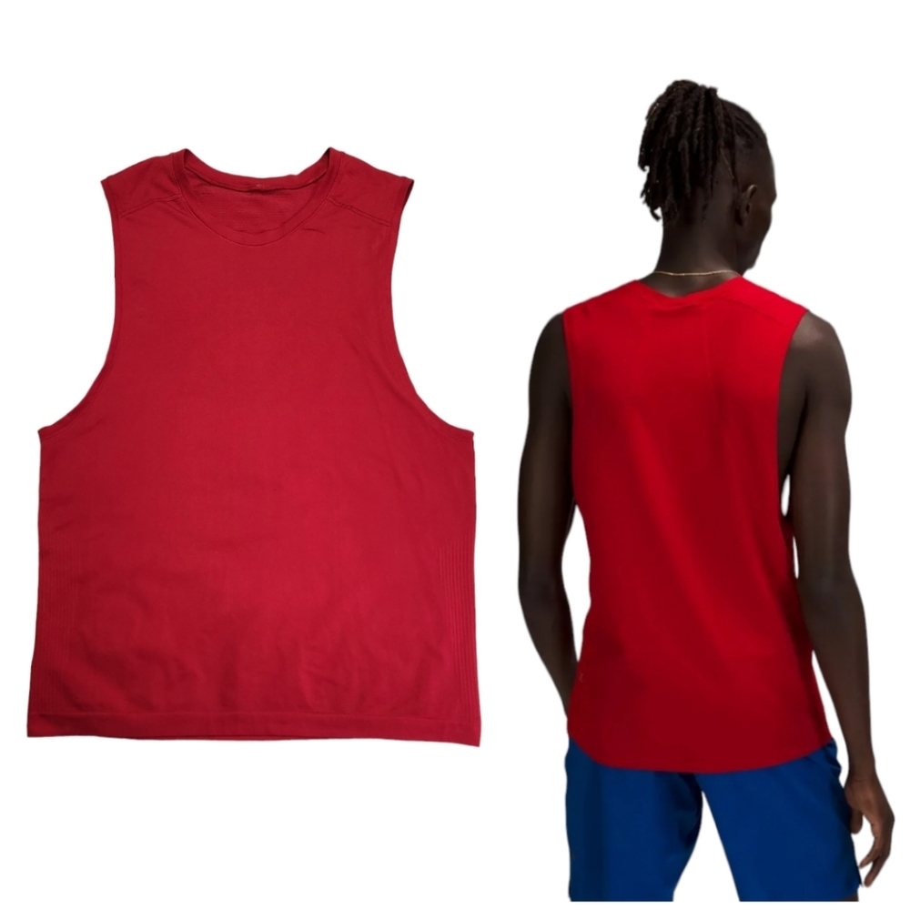 EUC lululemon athletica metal vent tech men’s L sleeveless shirt